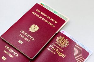 Australian citizenship impossible choice: Austrian, Portuguese passports, Bulgarian ID card.