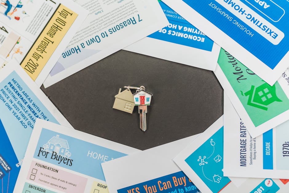 Australia housing market: labor budget impact with real estate brochures and key