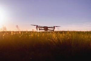 Australian drone technology captures sunset aerial views for event management innovation.