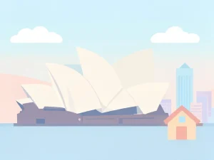 Australian house prices data chart showing fluctuations.