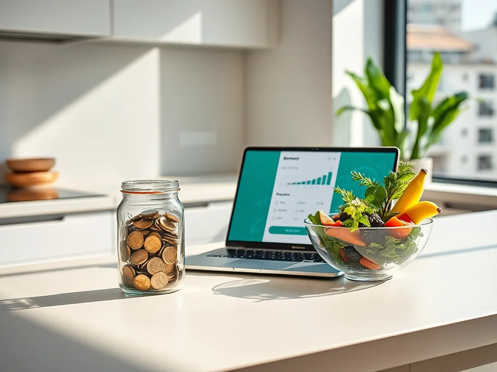 Smart savings strategies for Australian households: infographic with coins.